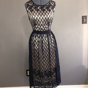 Navy Blue Semi Formal Dress